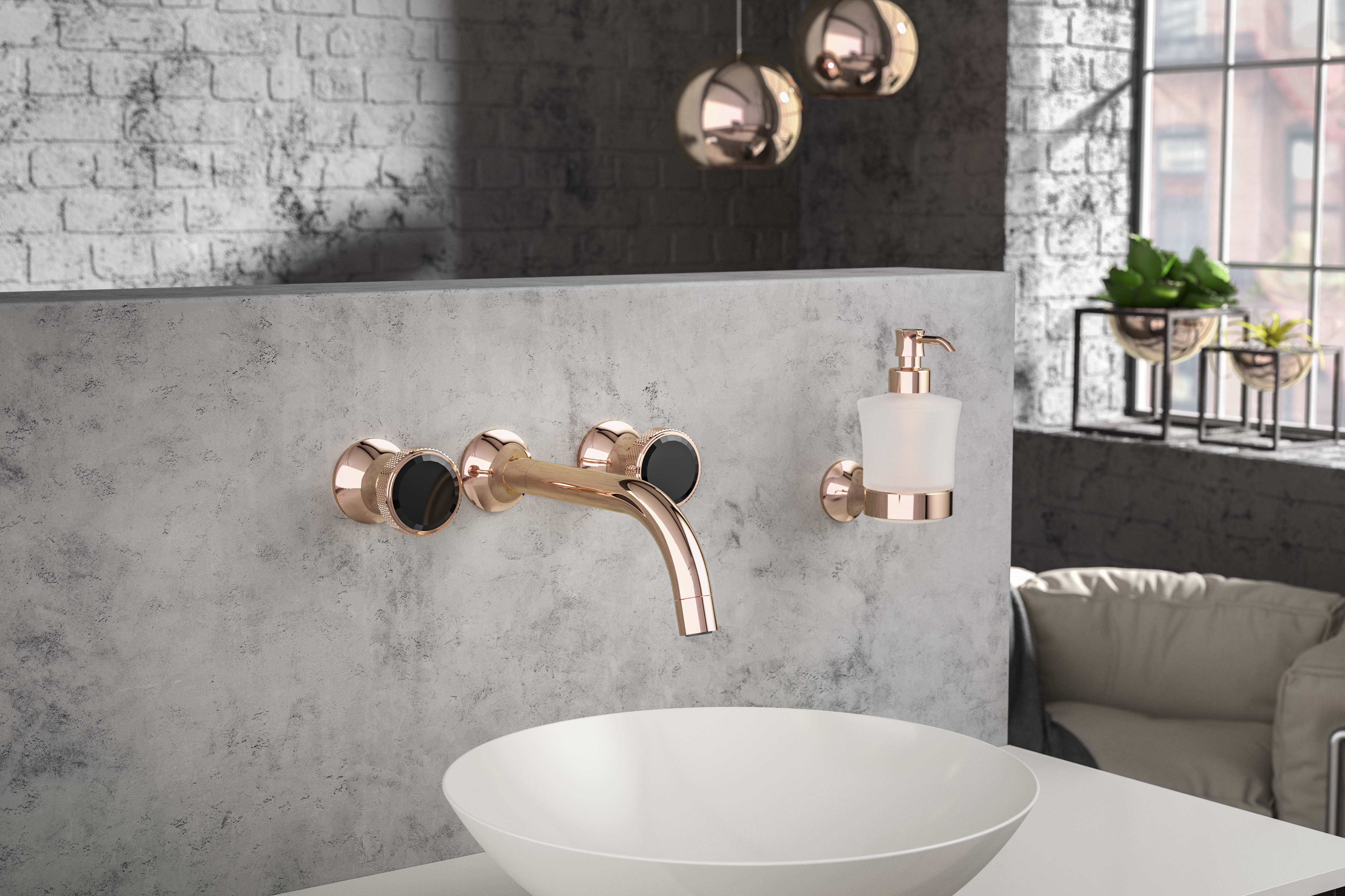 Trend color rosé gold sets atmospheric accents - Jörger Bathroom Fittings  and Accessories | Toilettenbürstenhalter