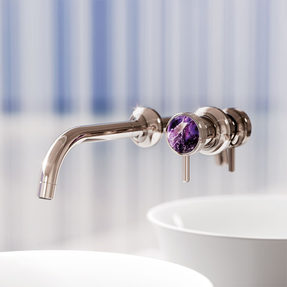 Jörger, design, Valencia, platinum, amethyst, violet,  jewellery design, luxury, white, tulip, natural, Duravit, Starck, joerger