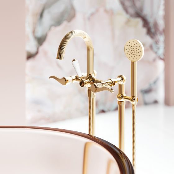 Jörger Design, Cronos, sunshine, la vie en rose, furnishing style, refined, exclusive, elegant, luxurious, romantic, transitional style, wall mixer, free-standing, lever handle, bath tub, Reflex, Lupi, designer wallpaper, Niveum, Wall, Deco, Joerger