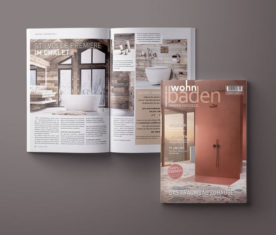 Jörger, Eleven, wohnbaden, trend magazine, winter edition 2021/2022, raffle, bathroom planning, bathroom design, bathroom renovation
