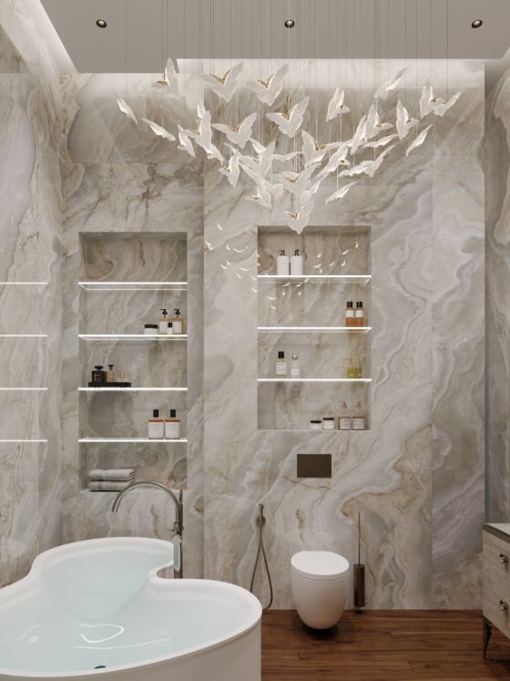 Jörger Design, Valencia, напольный смеситель, овальная ванна, Андрей Силаев, люстра Preciosa, дизайн ванной, керамогранит, la fabbrica