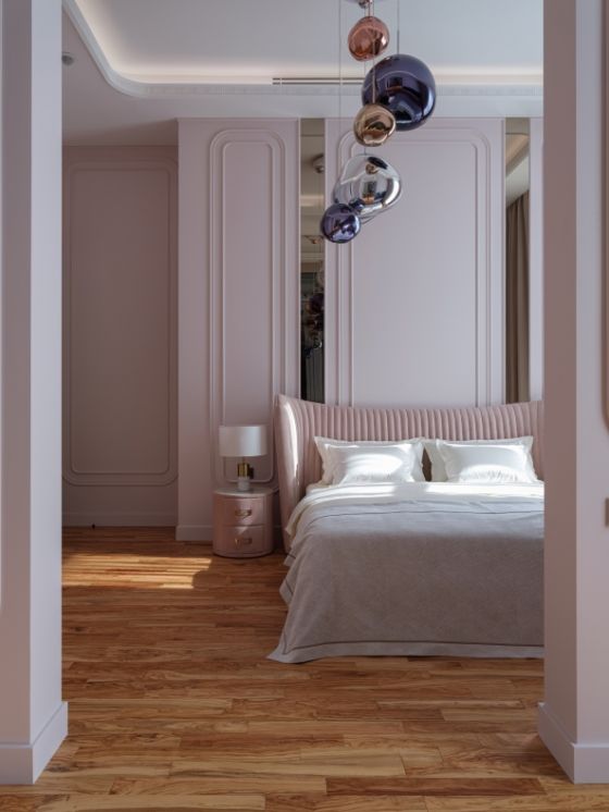Designer Schafzimmerinterier, Designer Andrey Silaev, elegant, 