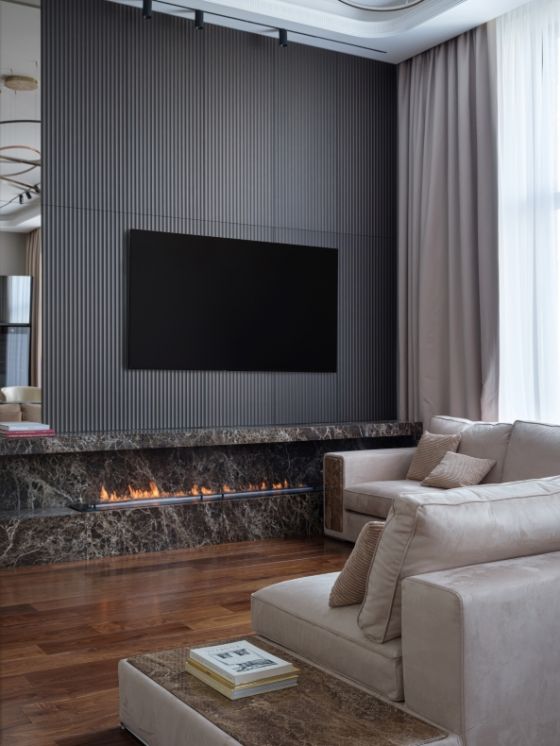 Designer Andrey Silaev, modern Interieur, Wohndesign, TV-Panel