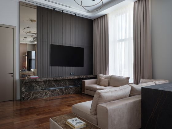 Designer Andrey Silaev, luxury interior, modern livingroom