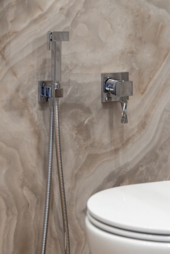Jörger Design, Einhebelmischer Turn, Bidet-Brause für die Wandmontage, Design Armatur, Chrom, elegant, modernl, luxuriös, 