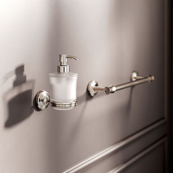 Jörger Design, Belledor, дозатор и полотенцедержатель, в серебристом никеле 