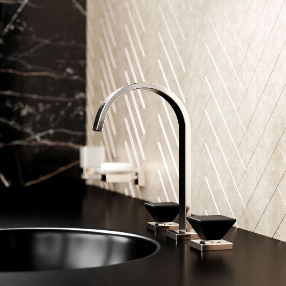 Jörger Design, Empire Royal Crystal, satin nickel, washbasin, faucet, black, crystal, accessories, marble, joerger