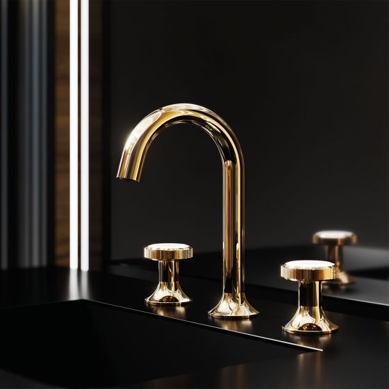 Jörger Design, Valencia, sunshine, faucet handles, white crystal, designer faucet, luxurious, noble, elegant