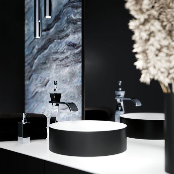 Jörger Design, Turn, chrome, washbasin, faucet, tower, washbasin accessories, designer faucets, Joerger