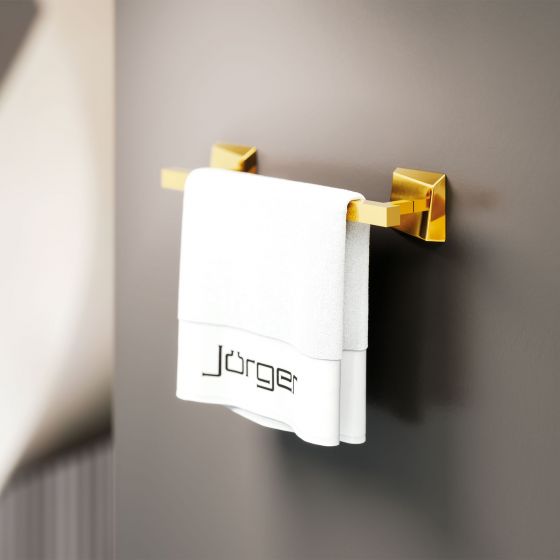 Jörger Design, Turn, gold, bathroom accessories, bathroom, tub handle, bath towel bar