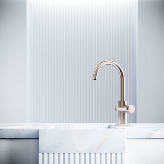 Jörger Design, Charleston Square, platinum, matt, washbasin, faucet, designer fittings,  simple, white, modern, noble, joerger