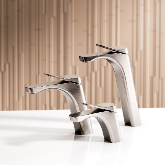 Jörger Design, Eleven, satin nickel , faucets, large, medium, small, simple, minimalist, modern, joerger