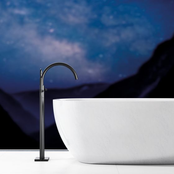 Jörger Design, Charleston Square, black matt, bathtub, free standing, faucet, designer faucets, joerger