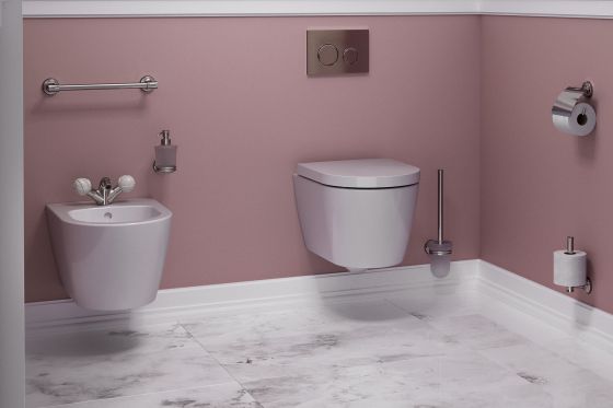 Jörger Design, Belledor, Platin, Toilettenbereich, Bidet, Porzellangriffe, WC-Accessoires, Joerger