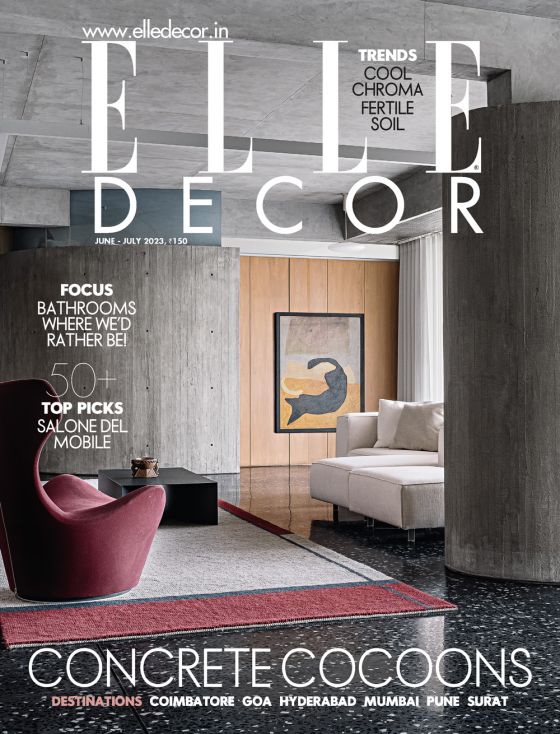 Cover Elle Decor India 2023 about Joerger Valencia Labradorite Rose Gold