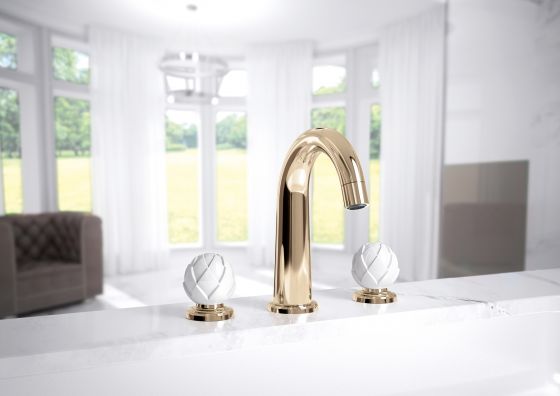 JOeRGER Belledor 3 hole tap washbasin in sunshine
