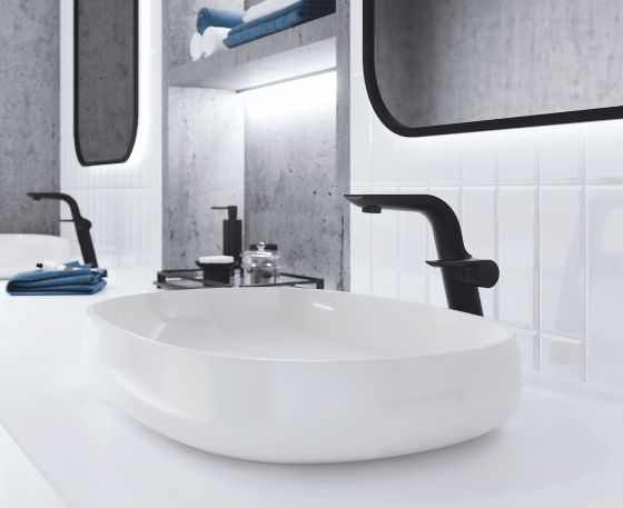 Jörger, дизайн, exal, modern, минимализм, классика дизайна,  финишная отделка , матовый черный,  смесители для ванной, аксессуары  для ванной, тренд, стиль жизни