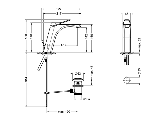 633.10.335.xxx Specification drawing mm