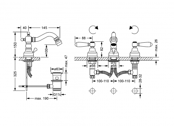 109.30.105.xxx Specification drawing mm