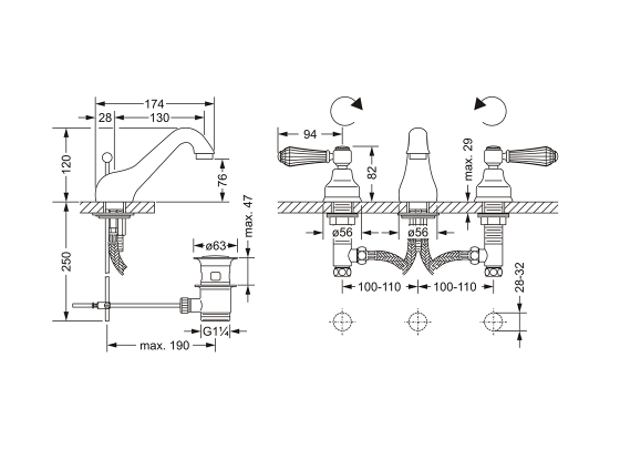 129.30.300.xxx-AA Specification drawing mm