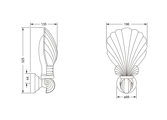 601.00.061.xxx Specification drawing mm