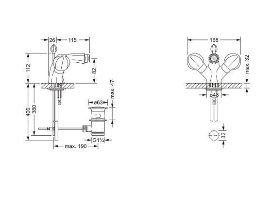 603.10.100.xxx Specification drawing mm