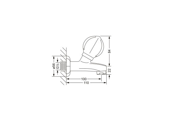 603.10.500.xxx Specification drawing mm