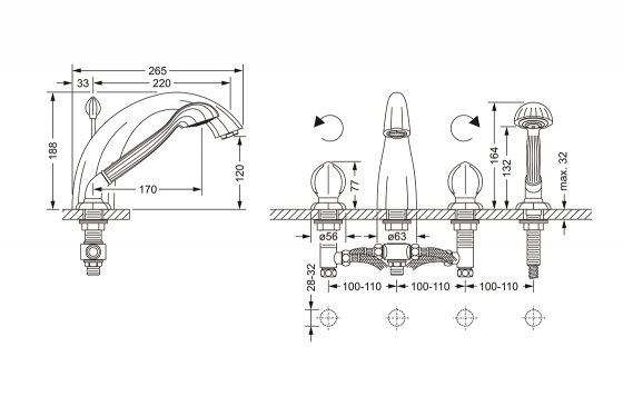 603.40.100.xxx Specification drawing mm