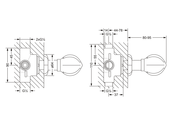 603.40.650.xxx Specification drawing mm