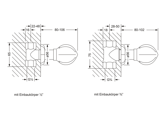 603.50.234.xxx Specification drawing mm