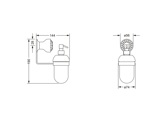 605.00.006.xxx Specification drawing mm