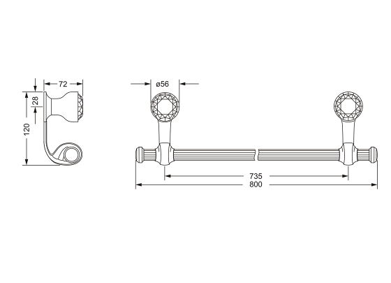 605.00.040.xxx Specification drawing mm