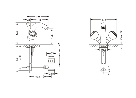 605.10.300.xxx Specification drawing mm