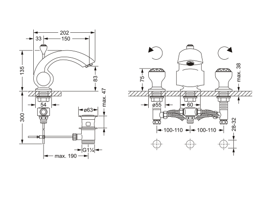 605.30.300.xxx Specification drawing mm