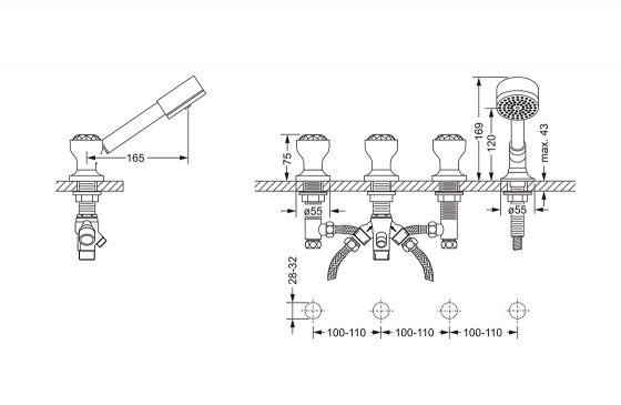 605.40.150.xxx Specification drawing mm