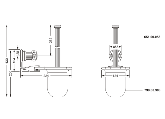 607.00.000.xxx Specification drawing mm