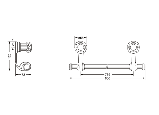 607.00.040.xxx Specification drawing mm