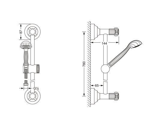 607.13.310.xxx Specification drawing mm