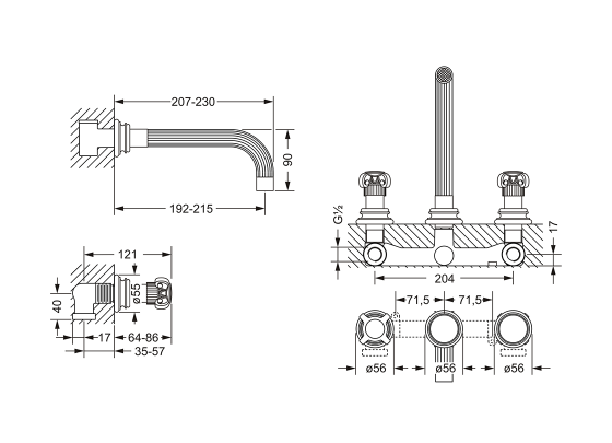 607.30.360.xxx Specification drawing mm