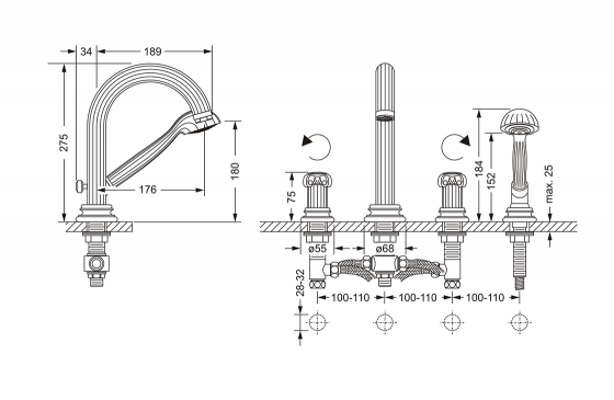 607.40.100.xxx Specification drawing mm