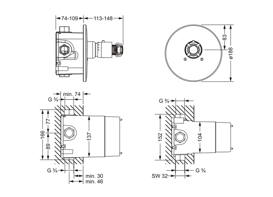 607.40.560.xxx Specification drawing mm