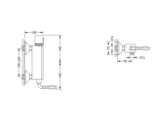 608.20.250.xxx Specification drawing mm