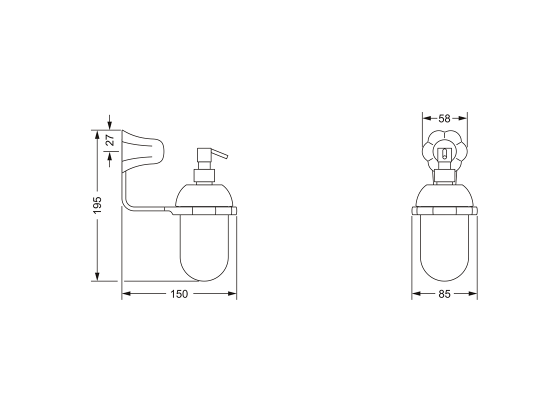 611.00.006.xxx Specification drawing mm