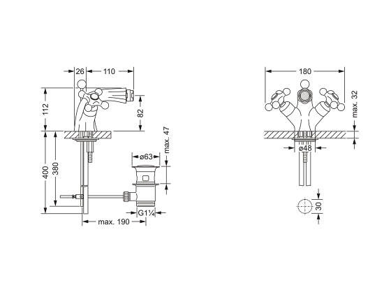 611.10.100.xxx Specification drawing mm