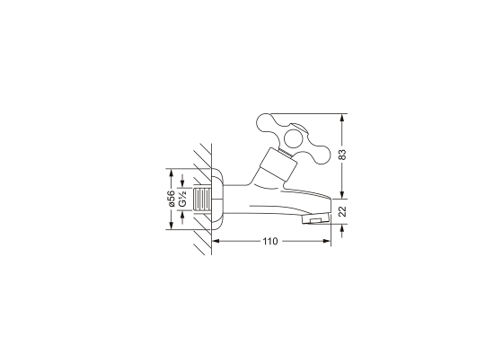 611.10.500.xxx Specification drawing mm