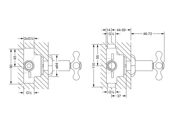 611.40.650.xxx Specification drawing mm