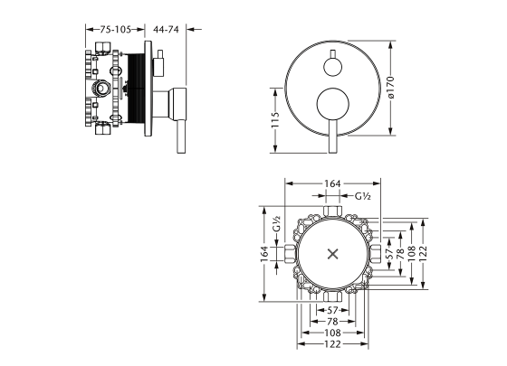 615.20.135.xxx Specification drawing mm