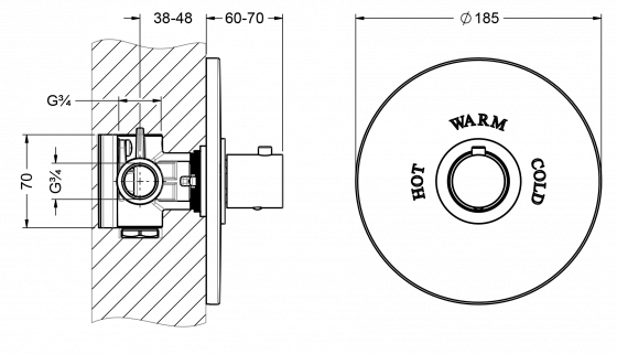 615.40.520.xxx Specification drawing mm