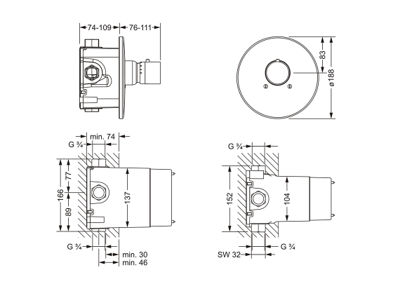 615.40.555.xxx Specification drawing mm