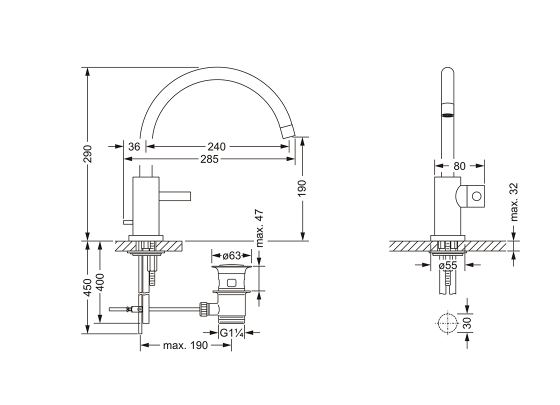 619.10.353.xxx Specification drawing mm